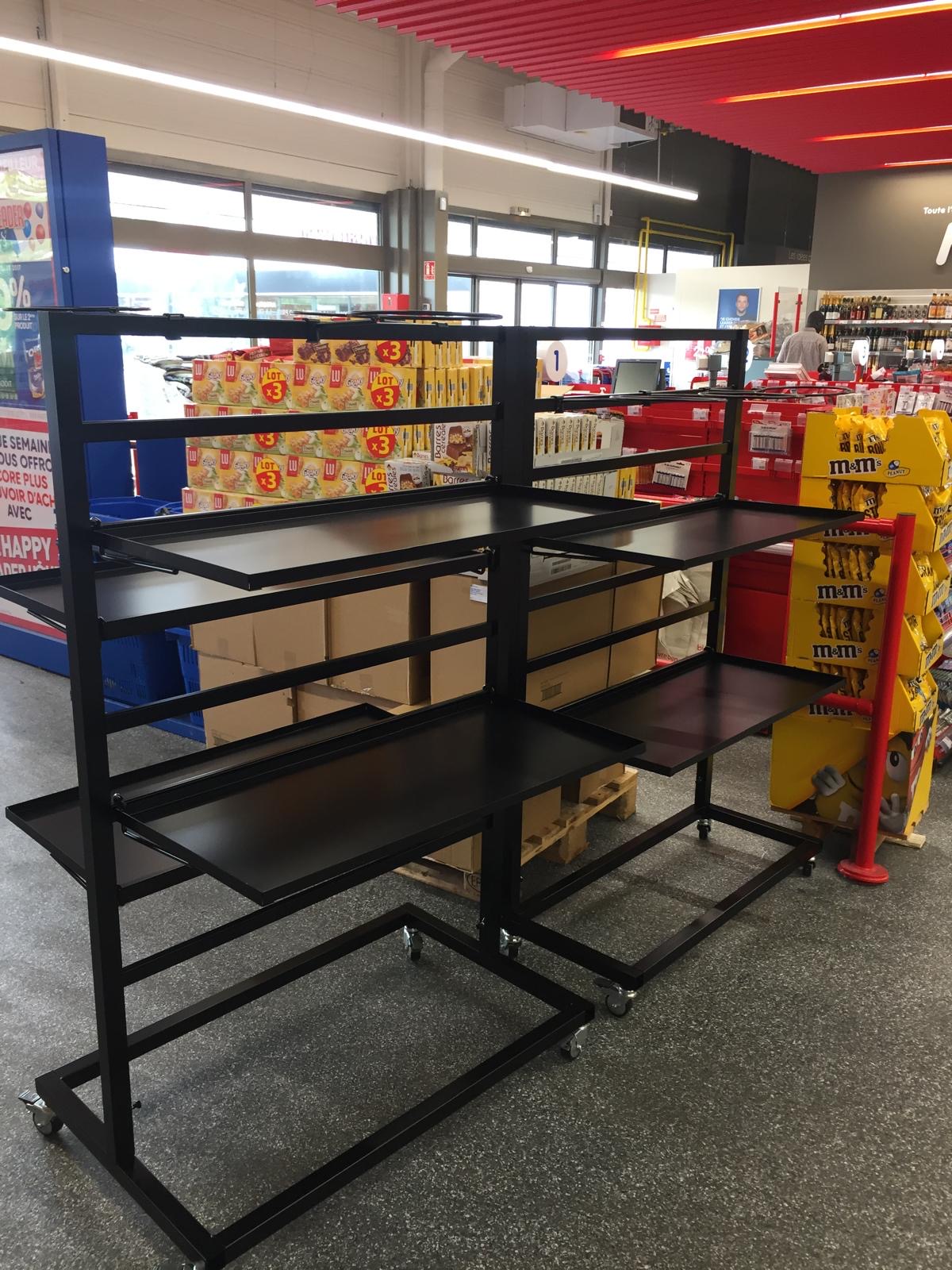 Présentoir acier retail premium